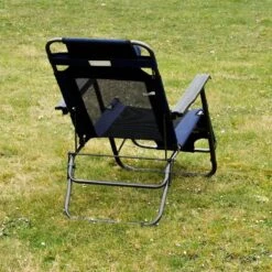 Ligstoel 155x60cm - Opvouwbaar Campingstoel Ligbed Strandstoel Tuinstoel Vouwligstoel Blauw -Kampeer Verkoop 1200x1200 752