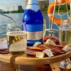 Merkloos Opvouwbare Draagbare Picknicktafel, Outdoor Opvouwbare Lichtgewicht Kampeertafel 30,5 Cm Kleine Houten Wijnpicknicktafel Voor Feest, Strand, Tuin, Camping, Barbecue, Reizen -Kampeer Verkoop 1200x1200 788