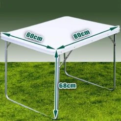 Merkloos Aluminium Inklapbare Tuintafel - Campingtafel - 80x60x68 Cm -Kampeer Verkoop 1200x1200 828