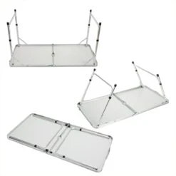 Casaria Campingtafel – Inklapbaar Verstelbaar - 120x60x70 Cm Grijs -Kampeer Verkoop 1200x1200 843
