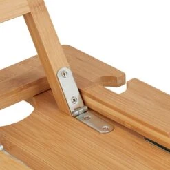 Relaxdays Opvouwbare Picknick Wijntafel - 4 Wijnglazenhouders - Bamboe Dienbladtafel Klein -Kampeer Verkoop 1200x1200 865