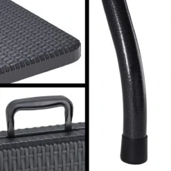 Casaria Tuintafel Opvouwbaar – Met Draaggreep 180x75 Cm – Zwart -Kampeer Verkoop 1200x1200 871