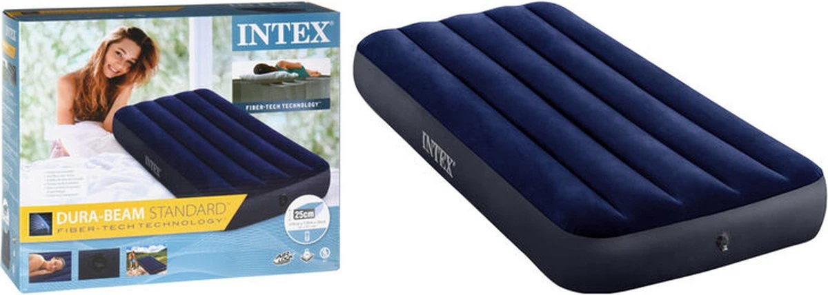 Intex Downy Twin Luchtbed - 1-persoons - 191x76x22 Cm 6 Intex Downy Twin Luchtbed - 1-persoons - 191x76x22 Cm - Image 6