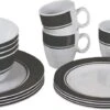 Bo-Camp - Servies - Classic - 16-Delig - Wit/Grijs -Kampeer Verkoop 1200x478 1