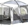 Skandika Pitea XL CROSS Tent – Koepeltenten - Autotent – Campingtent Voor SUV, Caddy, Auto, CUV - Voor Max. 4 Personen – Vrijstaand – Met/zonder Slaapcabine – Max. Stahoogte 230 Cm – 3000mm Waterkolom - 475 X 290 X 230 Cm (LxBxH) – Kamperen - Grijs -Kampeer Verkoop 1200x552