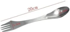 KELERINO. RVS Spork - Survival Outdoor Camping - Vork, Lepel & Mes - 3 Stuks -Kampeer Verkoop 1200x560