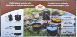ESSCHERT DESIGN Pannenset Kampvuur - 4 Delig - Outdoor - Metaal -Kampeer Verkoop 1200x581 11