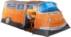 Merkloos Volkswagen Bus Tent - Oranje - 4 Persoons -Kampeer Verkoop 1200x627 1