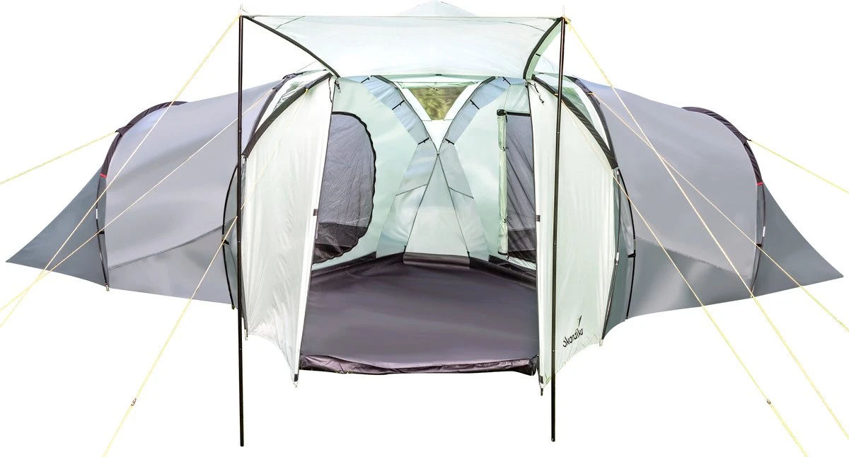 Skandika Bern 4 Koepeltent - Koepeltent - Tenten - 4 Persoons Kampeertent Met Panoramisch Dakraam, 2 Slaapcabines, Grondzeil, 210 Cm Stahoogte, Waterdicht, 4000 Mm Waterkolom - Grote Outdoor Familie Tent, Kampeertent - Grijs 1 Skandika Bern 4 Koepeltent - Koepeltent - Tenten - 4 Persoons Kampeertent Met Panoramisch Dakraam, 2 Slaapcabines, Grondzeil, 210 Cm Stahoogte, Waterdicht, 4000 Mm Waterkolom - Grote Outdoor Familie Tent, Kampeertent - Grijs