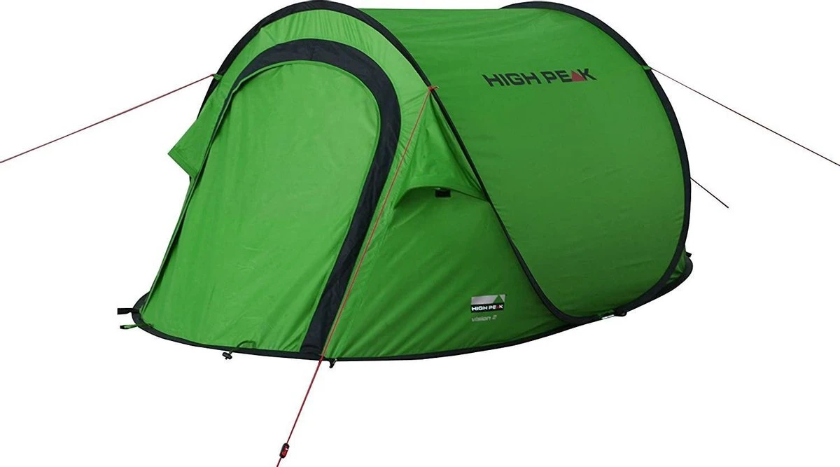 High Peak Vision 2 Pop Up Tent - Groen - 2 Persoons 2 High Peak Vision 2 Pop Up Tent - Groen - 2 Persoons - Image 2