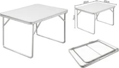 Merkloos Aluminium Inklapbare Tuintafel - Campingtafel - 80x60x68 Cm -Kampeer Verkoop 1200x688 2