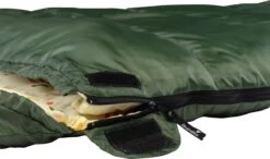 Skandika Vegas-R XXL Slaapzak - Mummieslaapzakken – Slaapzakken Volwassen – Maat XXL – Mummie Slaapzak - Unisex - Katoen, Luxe Kwaliteit, Koppelbaar, 3 Seizoenen, 220 X 110 Cm, -12° Tot -15°C, Outdoor Kampeerslaapzak – Ritssluiting Rechts - Groen -Kampeer Verkoop 1200x710