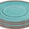 Bo-Camp Ontbijtbord - Halo - 100% Melamine - 4 Stuks - Aqua -Kampeer Verkoop 1200x713