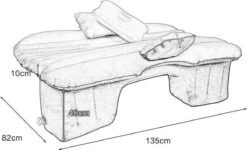 Merkloos Auto Reizen Opblaasbare Matras Luchtbed Camping Universele SUV Achterbank Couch (Grijs) -Kampeer Verkoop 1200x727 6