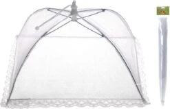Merkloos Opvouwbaar Vliegennetje / Vliegenkapje 45 X 45 Cm - Hoogte 20 Cm -Kampeer Verkoop 1200x774 1