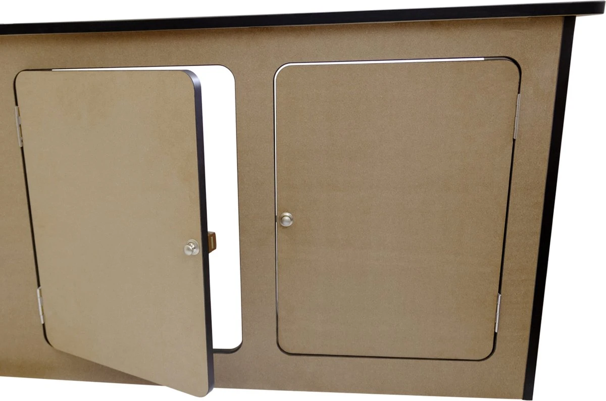 Camper Keuken MDF - Linkerkant EU - Inclusief Kledingstang + Wijnrek - Onbewerkt - Inbouw Kasten Inrichting Kampeerauto Caravan 5 Camper Keuken MDF - Linkerkant EU - Inclusief Kledingstang + Wijnrek - Onbewerkt - Inbouw Kasten Inrichting Kampeerauto Caravan - Image 5