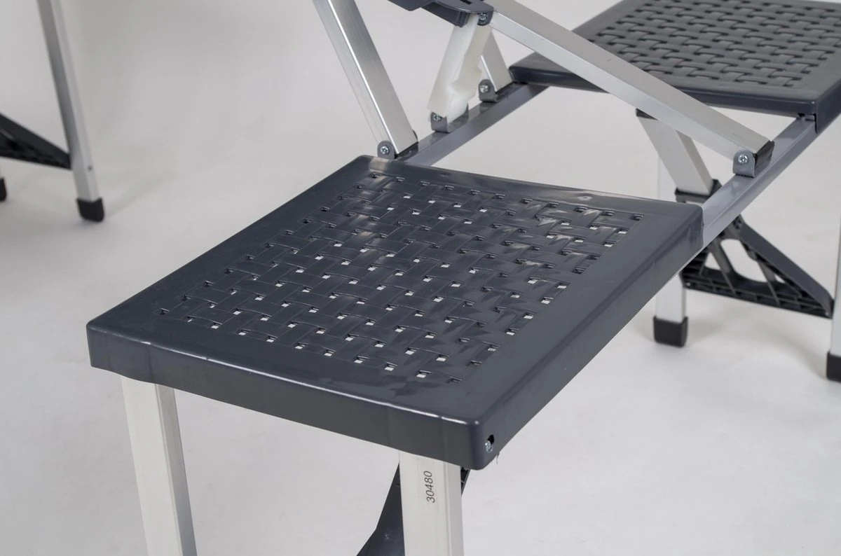 Bo-Camp Picknicktafel - Basic - Inklapbaar - Grijs 8 Bo-Camp Picknicktafel - Basic - Inklapbaar - Grijs - Image 8