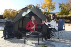 Set Van 2 Opvouwbare Campingstoelen, Klapstoelen Voor Buiten, Comfortabel, Met Armleuningen En Bekerhouders, Stabiel Frame, Draagvermogen 120 Kg - Blauw -Kampeer Verkoop 1200x800 144