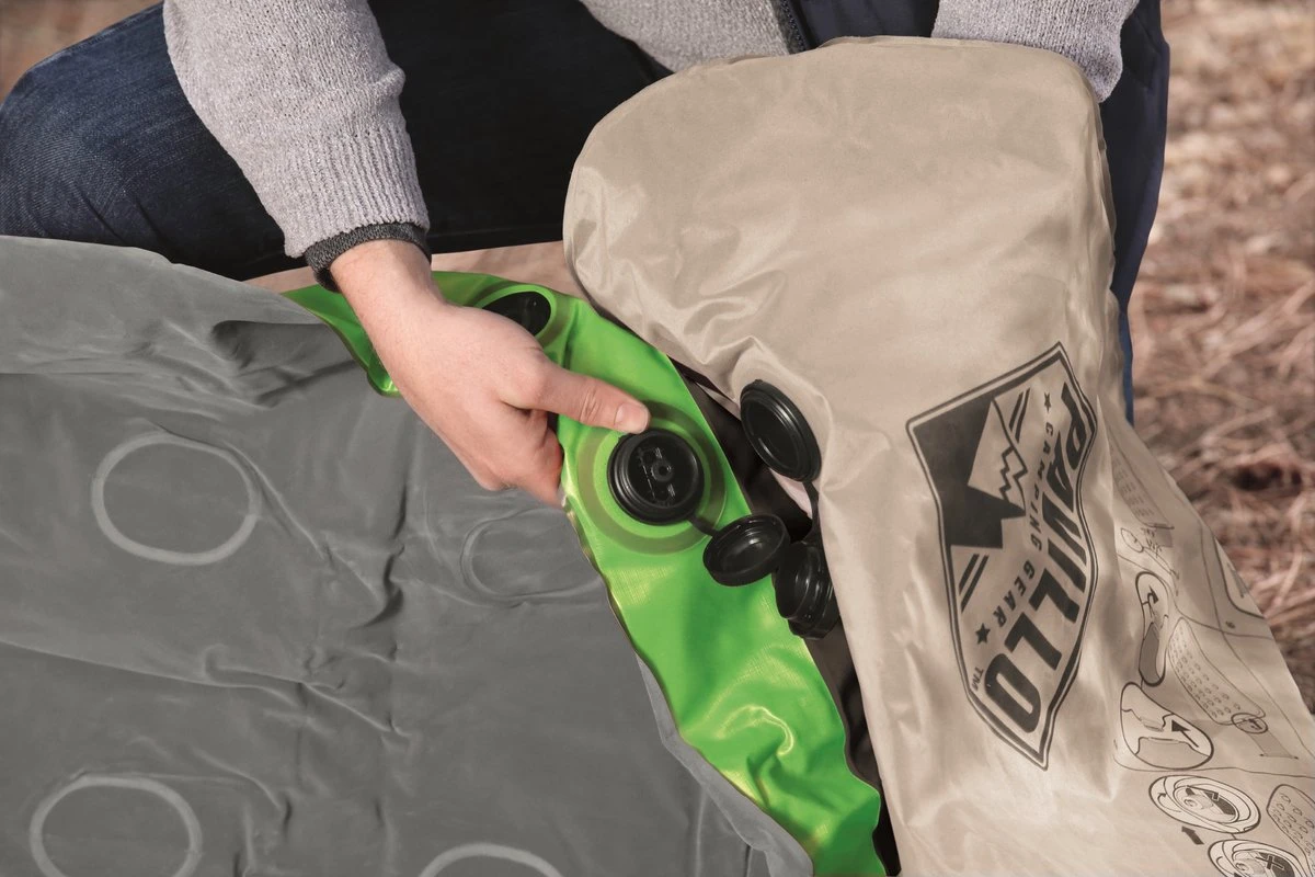 Bestway 1-Persoons Luchtbed Roll & Relax - 188 X 99 X 22 CM - Incl. 3-in-1 Reistas, Kussen En Handpomp - Binnen 50 Sec Opgeblazen - Binnen- En Buitengebruik 8 Bestway 1-Persoons Luchtbed Roll & Relax - 188 X 99 X 22 CM - Incl. 3-in-1 Reistas, Kussen En Handpomp - Binnen 50 Sec Opgeblazen - Binnen- En Buitengebruik - Image 8