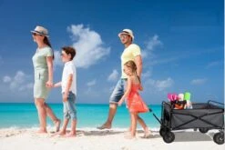 Hoogwaardige Bolderkar Opvouwbaar - Antraciet - Kinderen - Baby - Opslagkar - Bolderwagen - Tuinkar - Bolderkarren -Kampeer Verkoop 1200x800 221