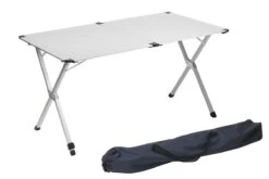 Campart Campingtafel XL TA-0806 - Opvouwbaar, Lichtgewicht En Met Verstelbare Poten - Kampeertafel Inklapbaar Inclusief Opbergtas - 140 X 80 X 70 Cm - Wit -Kampeer Verkoop 1200x802 1