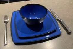 Camping Servies - 12 Delig – 100% Melamine Servies Set – Campingservies – Melamine Servies - Blue Ocean -Kampeer Verkoop 1200x806