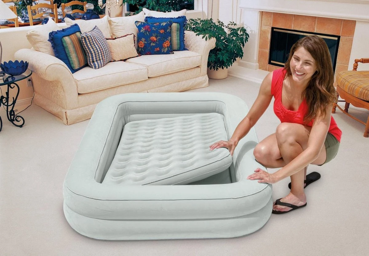 Intex Luchtbed - Kinder Reisbed - 1 Persoons - Slaapgedeelte: B71 X L132 X H10 - Met Reparatieset 6 Intex Luchtbed - Kinder Reisbed - 1 Persoons - Slaapgedeelte: B71 X L132 X H10 - Met Reparatieset - Image 6