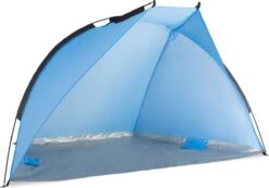 Navaris Windscherm Voor Het Strand - Zon- En Windbescherming Voor Drie Personen - Pop-up Speeltent Met UV- Bescherming - Beach Shelter Met Draagtas -Kampeer Verkoop 1200x839