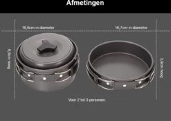 Hikr® Camping Pannenset - Complete 22-delige Kookset - Lichtgewicht - Kookgerei Servies - Outdoor - BPA-vrij - Keukengerei Set -Kampeer Verkoop 1200x848 3