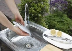 Camping/Outdoor Inox Tafel Met Gootsteen Lavabo En Kraan 100x77x50cm -Kampeer Verkoop 1200x852 3