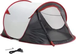 JEMIDI Tweepersoons Pop-up Tent - Opgooitent, Werptent Voor 2 Personen - Ideaal Als Festivaltent Of Kampeertent - Verschillende Kleuren -Kampeer Verkoop 1200x858