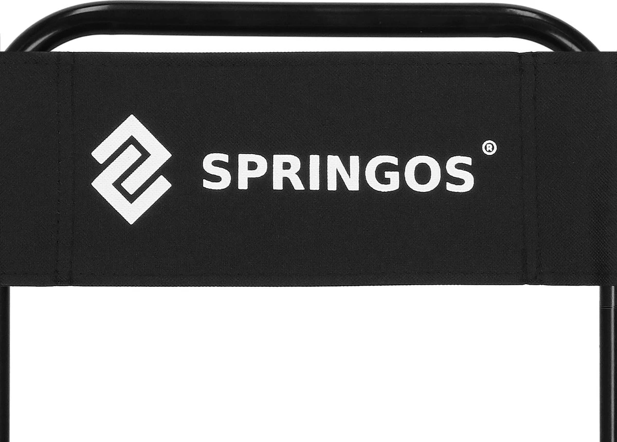 Springos Campingstoel | Kampeerstoel | Vouwstoel | Klapstoel | Zwart 11 Springos Campingstoel | Kampeerstoel | Vouwstoel | Klapstoel | Zwart - Image 11