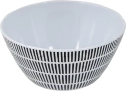 Bo-Camp Servies - Mix & Match - 16 Delig - Zwart/Wit -Kampeer Verkoop 1200x871 1