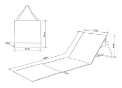 Intimo Strandmat - 2 Stuks - Grijs - 100x51x41cm -Kampeer Verkoop 1200x874 7