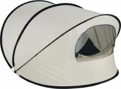 Deryan Luxe Pop Up Strandtent XXL - Anti-UV 50+ - Cream -Kampeer Verkoop 1200x883