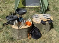 Hikr® Camping Pannenset - Complete 22-delige Kookset - Lichtgewicht - Kookgerei Servies - Outdoor - BPA-vrij - Keukengerei Set -Kampeer Verkoop 1200x886