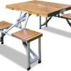 Merkloos Deuba Picknicktafel Campingtafel - Opvouwbaar Voor 4 Personen - Hout En Aluminium -Kampeer Verkoop 1200x904 2