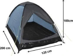 Orange85 Tent - 1 Persoons - Festivaltent - Blauw - Glow In The Dark - 200x120x100 Cm - Polyester -Kampeer Verkoop 1200x925