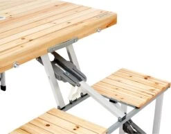 CAMPZ Fir Wood Picknicktafel, Bruin/grijs -Kampeer Verkoop 1200x937 2