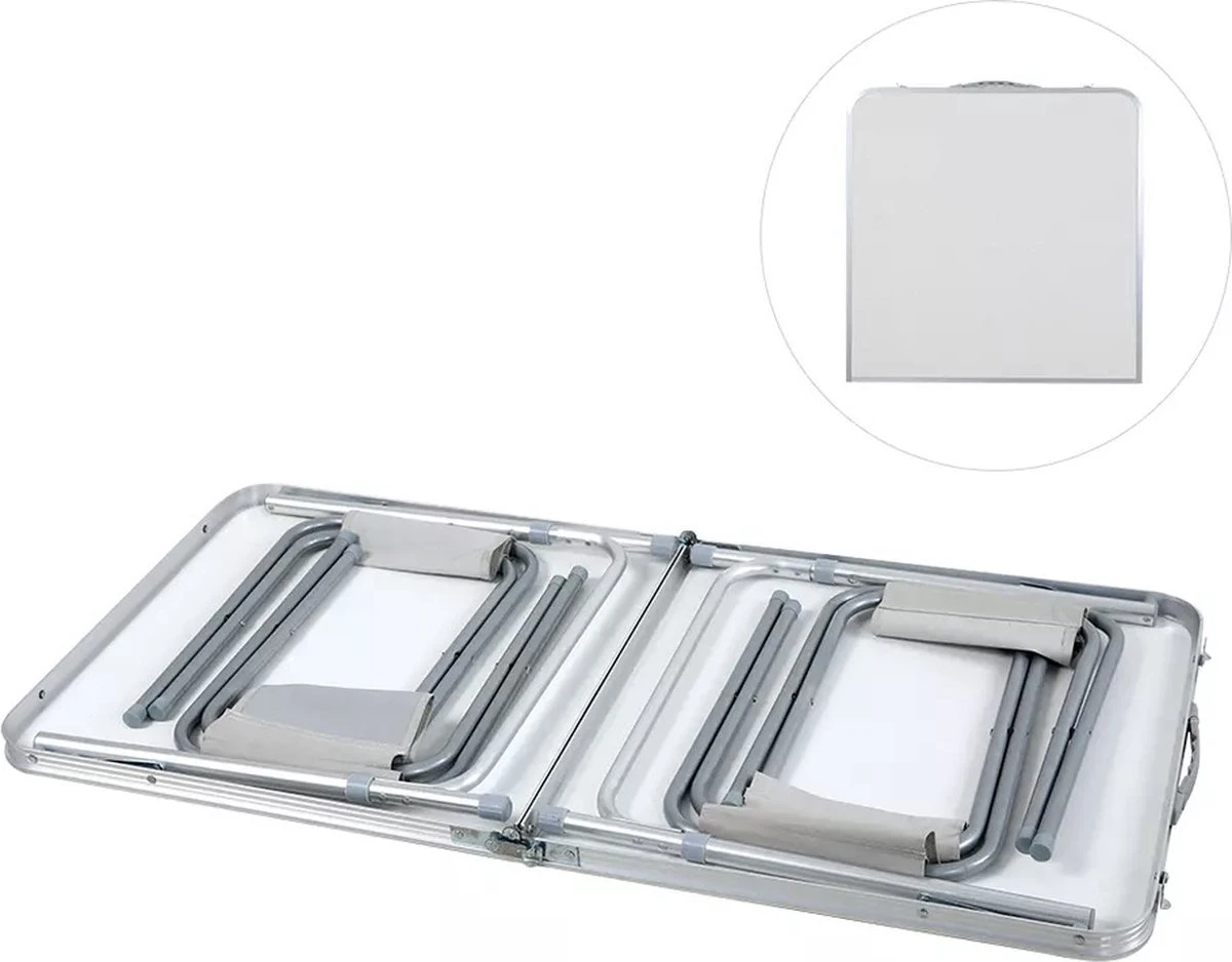 Merkloos Campingtafel - Opklapbaar - 75 X 55 X 70 Cm - Compact - Met Handvat 2 Merkloos Campingtafel - Opklapbaar - 75 X 55 X 70 Cm - Compact - Met Handvat - Image 2