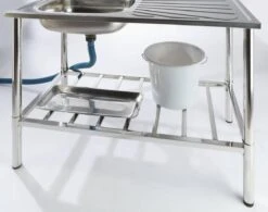 Camping/Outdoor Inox Tafel Met Gootsteen Lavabo En Kraan 100x77x50cm -Kampeer Verkoop 1200x945 2