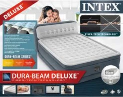 Intex 64448 - Queen Deluxe Ultra-Plush Zelfopblazend 2-persoons Luchtbed Met Hoofdboord (203x152x46cm) -Kampeer Verkoop 1200x947 1