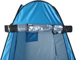 Merkloos 4 In 1 Pop-up Douchetent Voor Omkleden, Douchen, Toilet En Opslag - 1 Persoons Tent - Camping Douche En Omkleedtent - Inclusief Haringen En Draagtas - 190 X 110 X 110 Cm Blauw -Kampeer Verkoop 1200x949