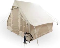 Opblaasbare Vier Persoons Tent Beige 300x200x210 Cm -Kampeer Verkoop 1200x952