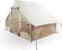 Opblaasbare Vier Persoons Tent Beige 300x200x210 Cm -Kampeer Verkoop 1200x960