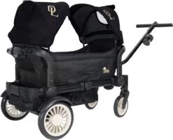 Deryan Luxe Sandy Bolderkar - Duo Buggy - Tandem Buggy - Opvouwbaar - Inklapbare Bolderwagen - Duo Kinderwagen - Zwart -Kampeer Verkoop 1200x976 1