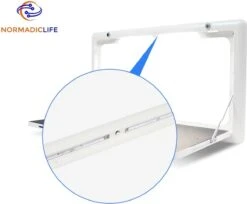 Merkloos NormadicLife® - Outdoor – Opklapbare Tafel - Eettafel – Tafel Voor Buitenkeuken - Caravan – Camper – Picknicktafel - Ingebouwd Ledlicht – Wit -Kampeer Verkoop 1200x993 1