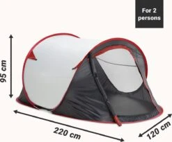 JEMIDI Tweepersoons Pop-up Tent - Opgooitent, Werptent Voor 2 Personen - Ideaal Als Festivaltent Of Kampeertent - Verschillende Kleuren -Kampeer Verkoop 1200x994