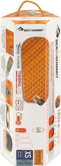 Sea To Summit UltraLight Insulated Regular Opblaasbare Slaapmat - 5cm - 480g - Oranje -Kampeer Verkoop 442x1200
