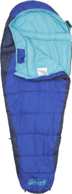 Coleman Fision 100 Mummy Slaapzak - 208 X 81 Cm - Blauw -Kampeer Verkoop 446x1200